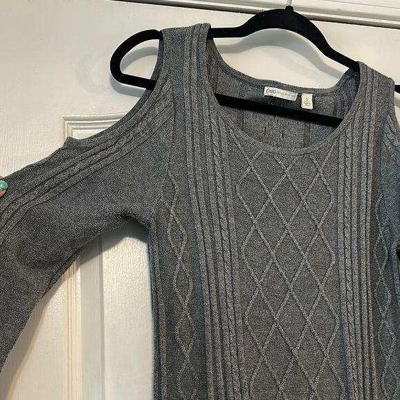 Cato Gray Long Sleeve Dress - Picture 4 of 6